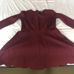 NWOT maroon dress